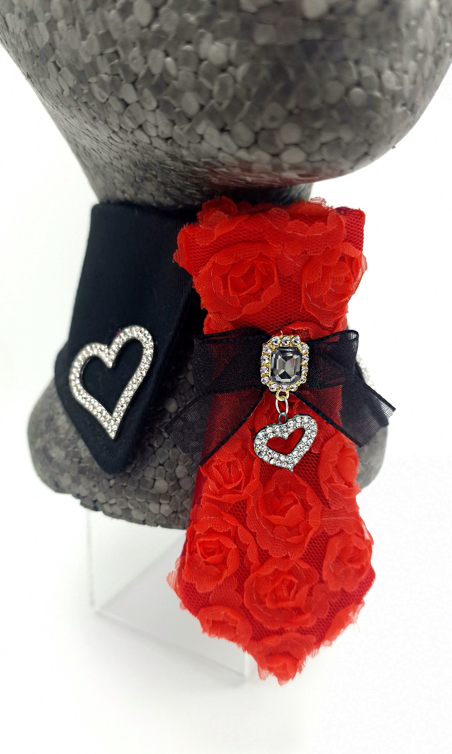 The boujee Valentine collar and tie set - The interchangeable tie system