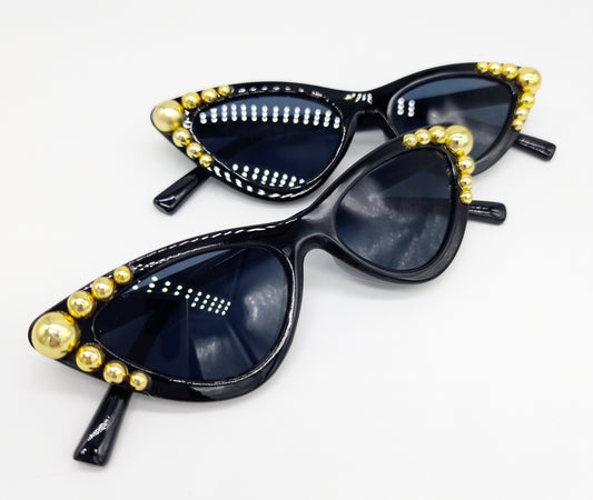 Vintage gold pearl sunglasses