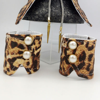 Two leopard cuffs