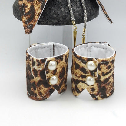 Two leopard cuffs